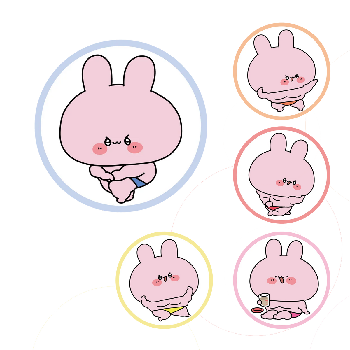 【あさみみちゃん】まちょみみランダム缶バッジ(全5種)(再販)【8月下旬発送】