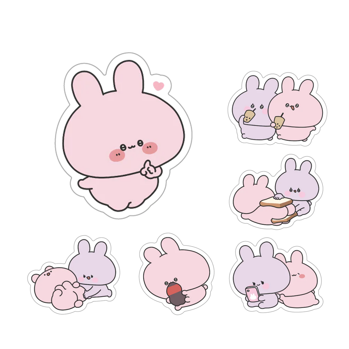 【あさみみちゃん】ダイカットランダムステッカー(全6種)(再販)【8月下旬発送】