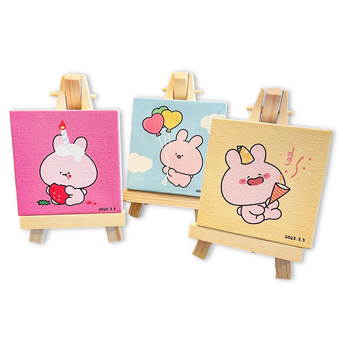 【あさみみちゃん】ランダムイーゼル付きミニキャンバス(全6種)【4月上旬発送】