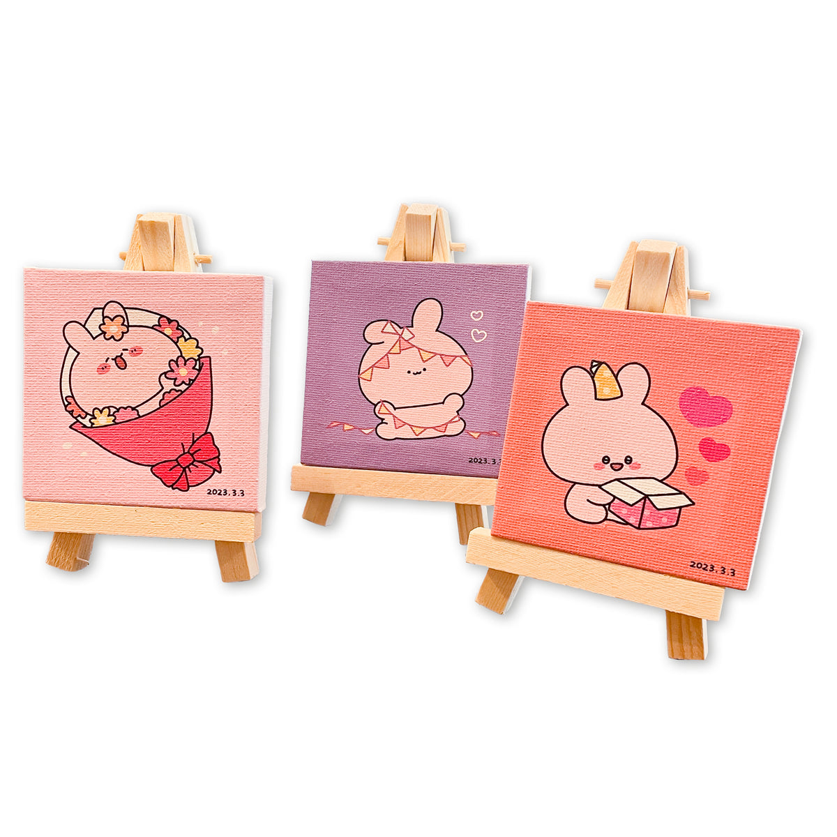 【あさみみちゃん】ランダムイーゼル付きミニキャンバス(全6種)【4月上旬発送】