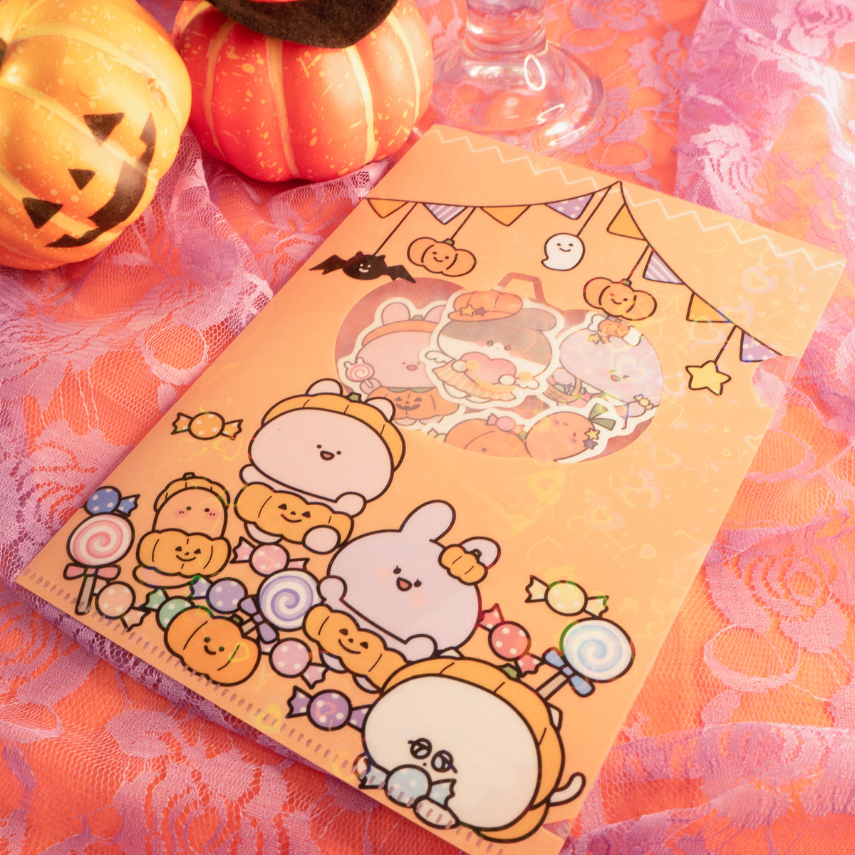 【あさみみちゃん】キラキラA5クリアファイル(ハッピーハロウィン)【10月下旬発送】