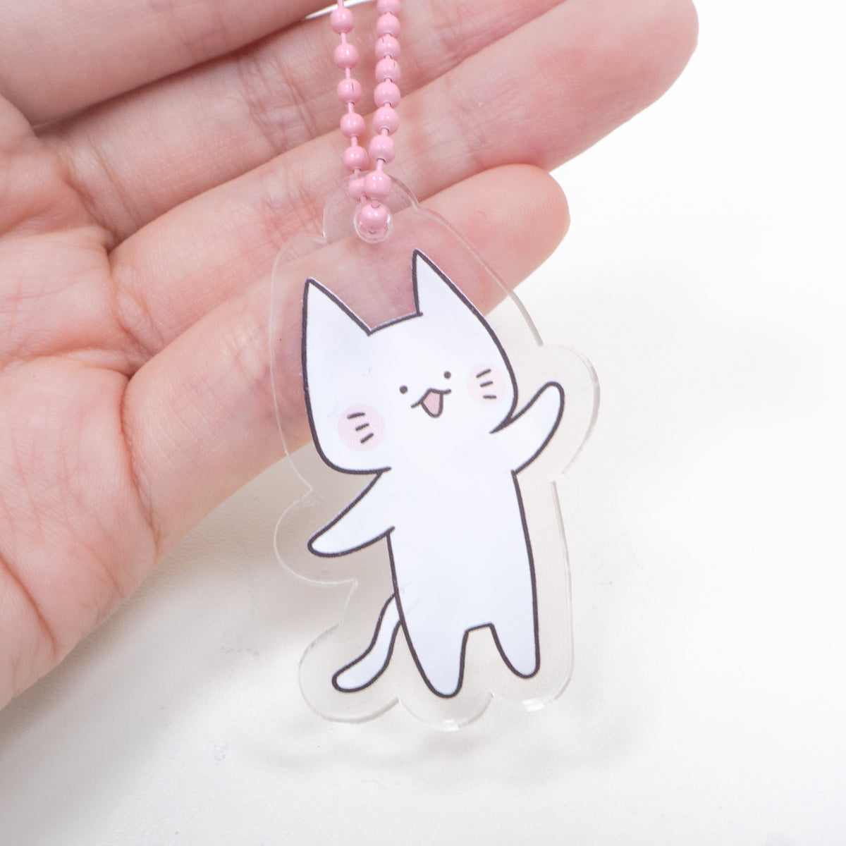 【困りザウルス】アクリルキーホルダー(にゃーちゃん)【11月上旬発送】