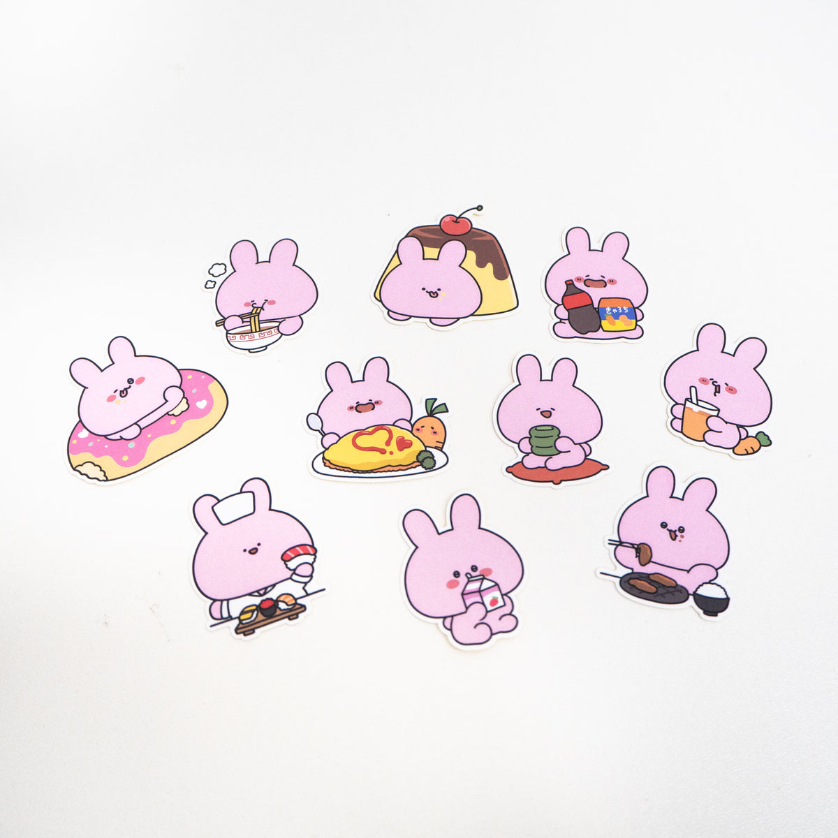 【あさみみちゃん】フレークシール(おなかいっぱい)