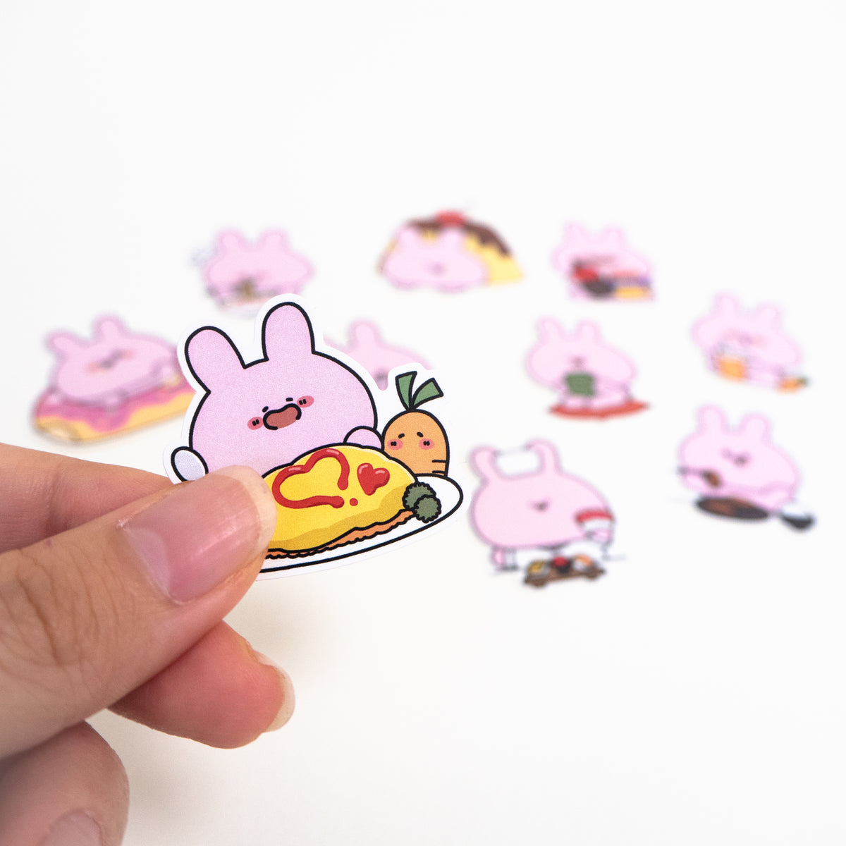 【あさみみちゃん】フレークシール(おなかいっぱい)