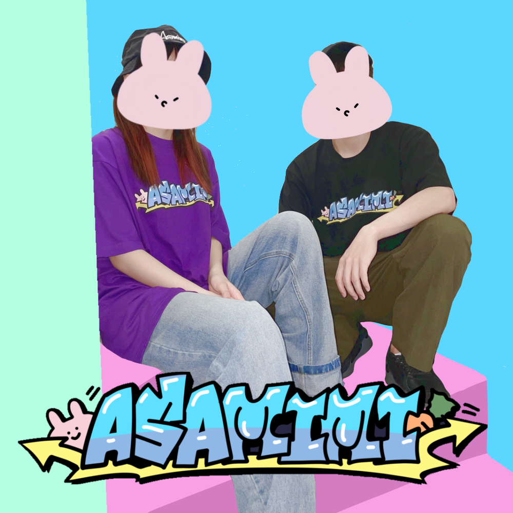 【あさみみちゃん】半袖ビッグTシャツ(グラフィティロゴ)【10月中旬発送】