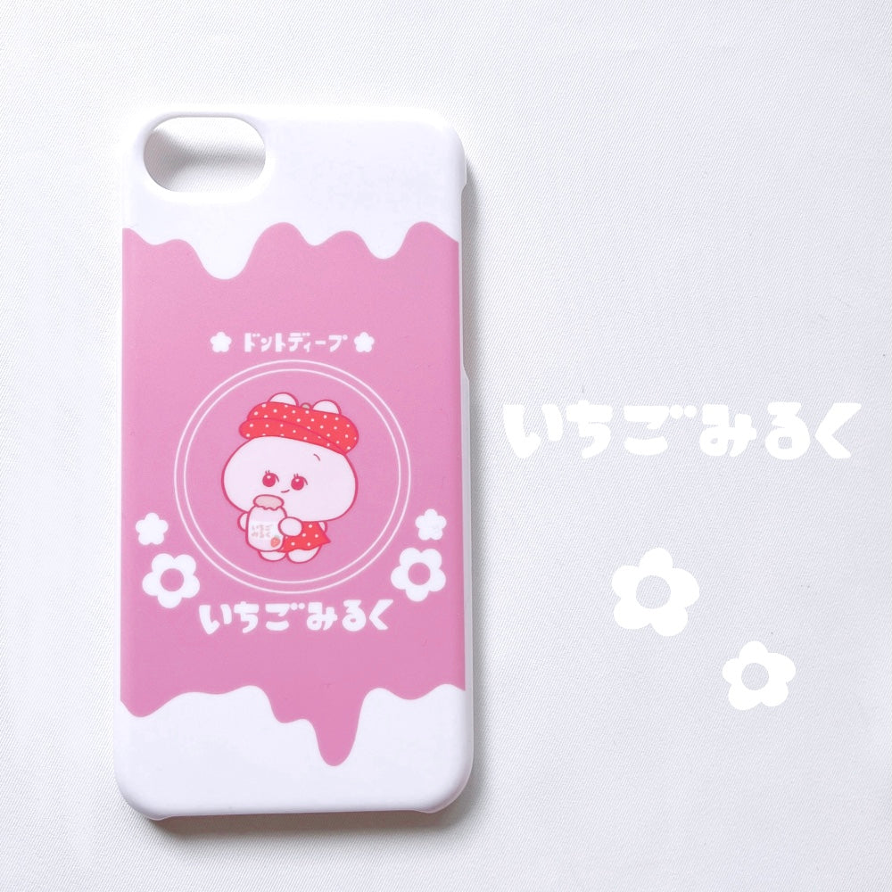 【あさみみちゃん】ほぼ全機種対応スマホケース(いちごみるく)その他【受注生産】