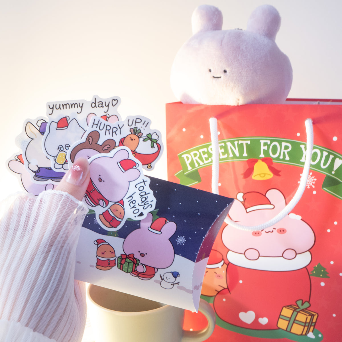 【あさみみちゃん】ピロー型ケース(クリスマス)