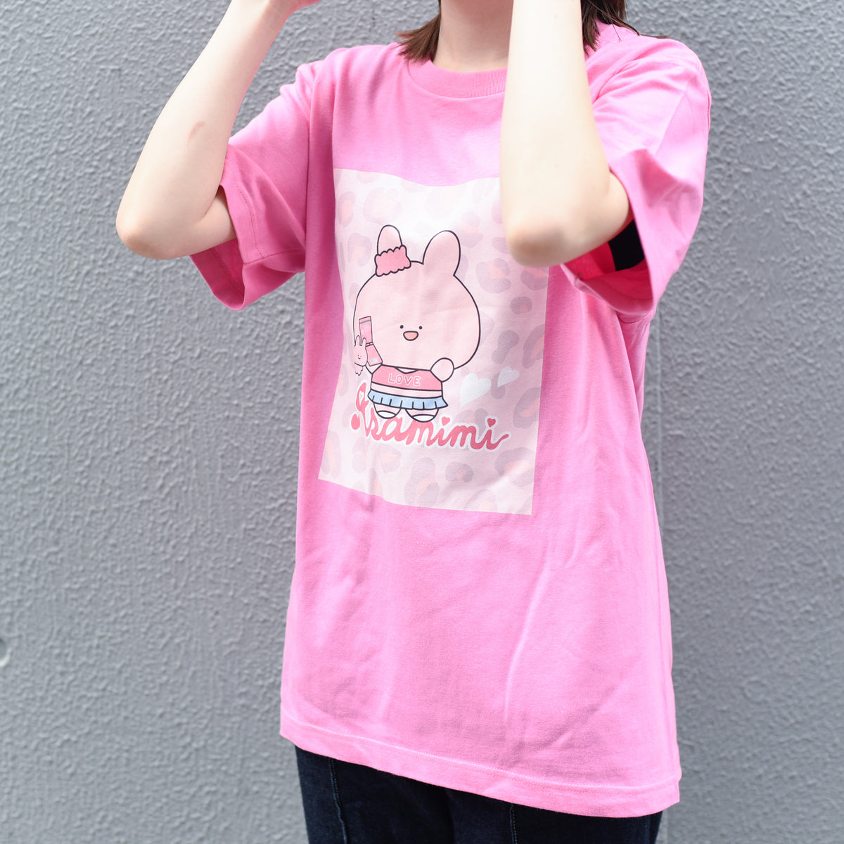 【あさみみちゃん】半袖プリントTシャツ(ギャルみみ)【受注生産】