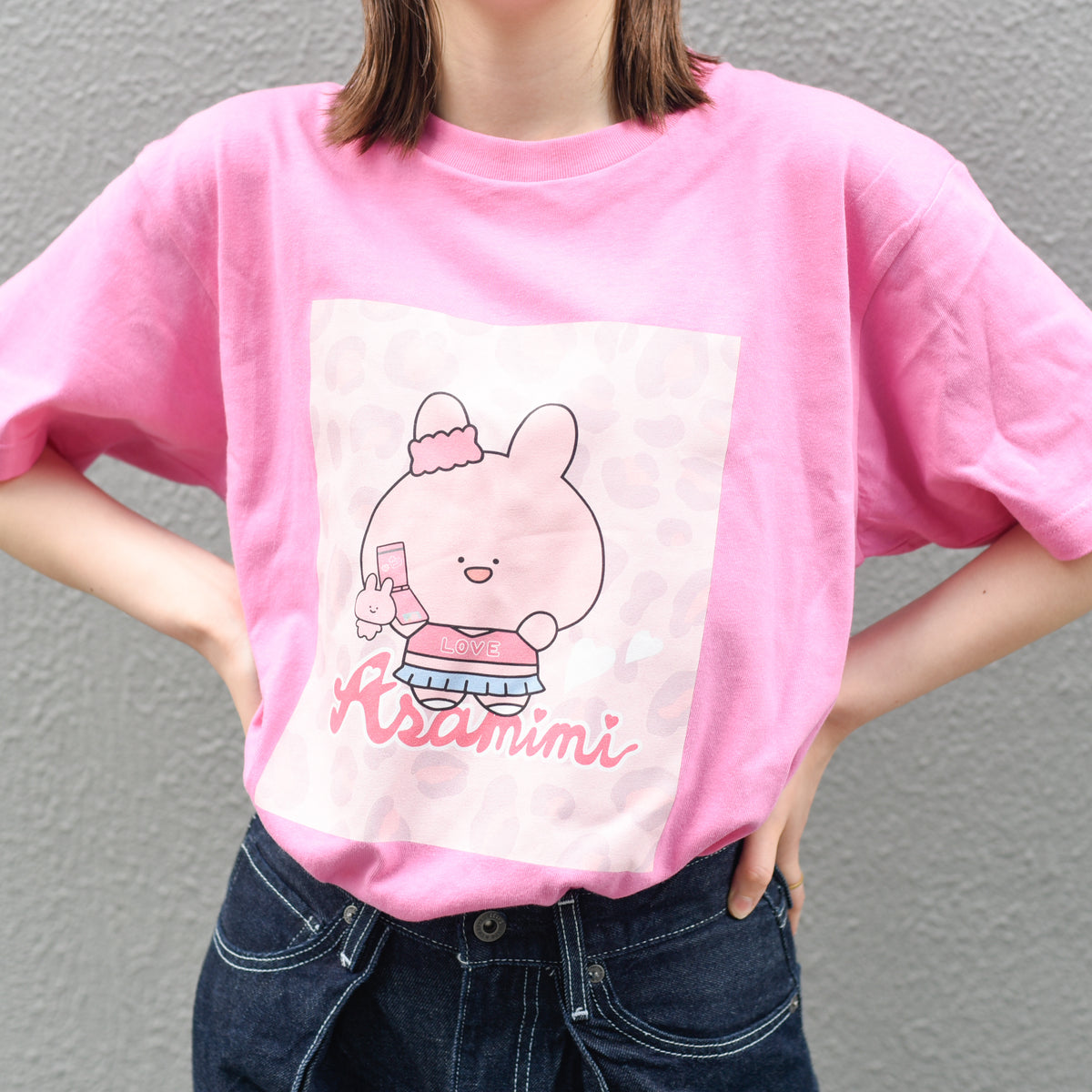 【あさみみちゃん】半袖プリントTシャツ(ギャルみみ)【受注生産】