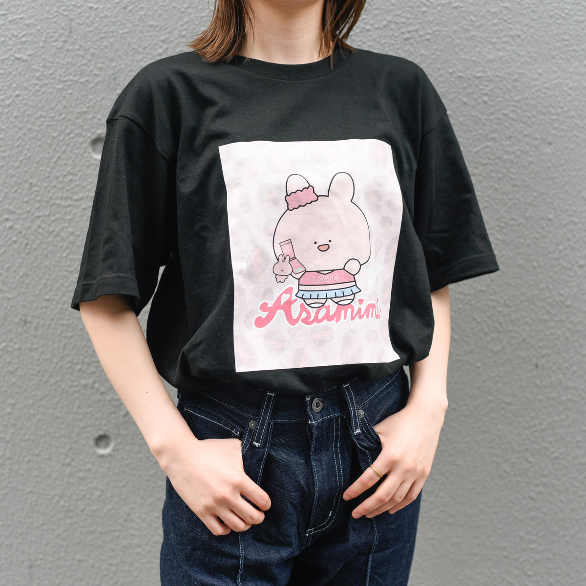 【あさみみちゃん】半袖プリントTシャツ(ギャルみみ)【受注生産】