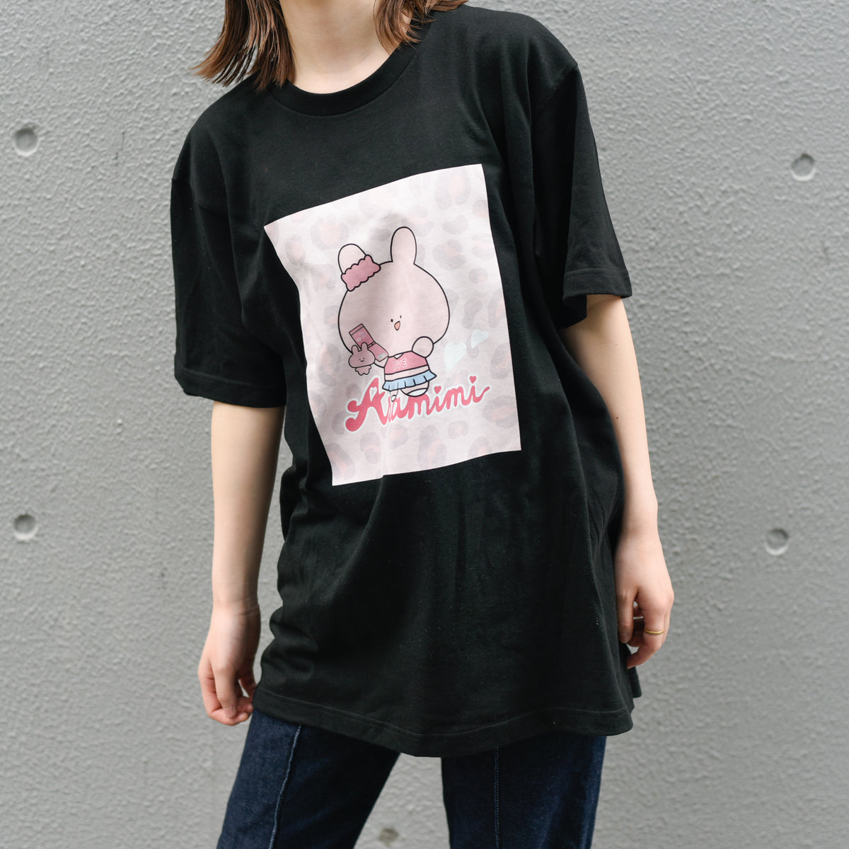 【あさみみちゃん】半袖プリントTシャツ(ギャルみみ)【受注生産】