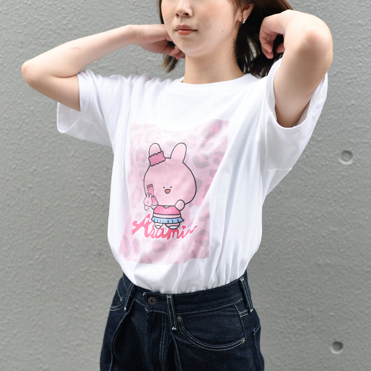 【あさみみちゃん】半袖プリントTシャツ(ギャルみみ)【受注生産】