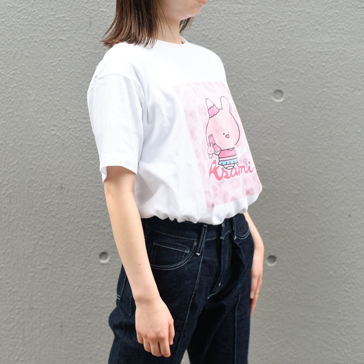 【あさみみちゃん】半袖プリントTシャツ(ギャルみみ)【受注生産】