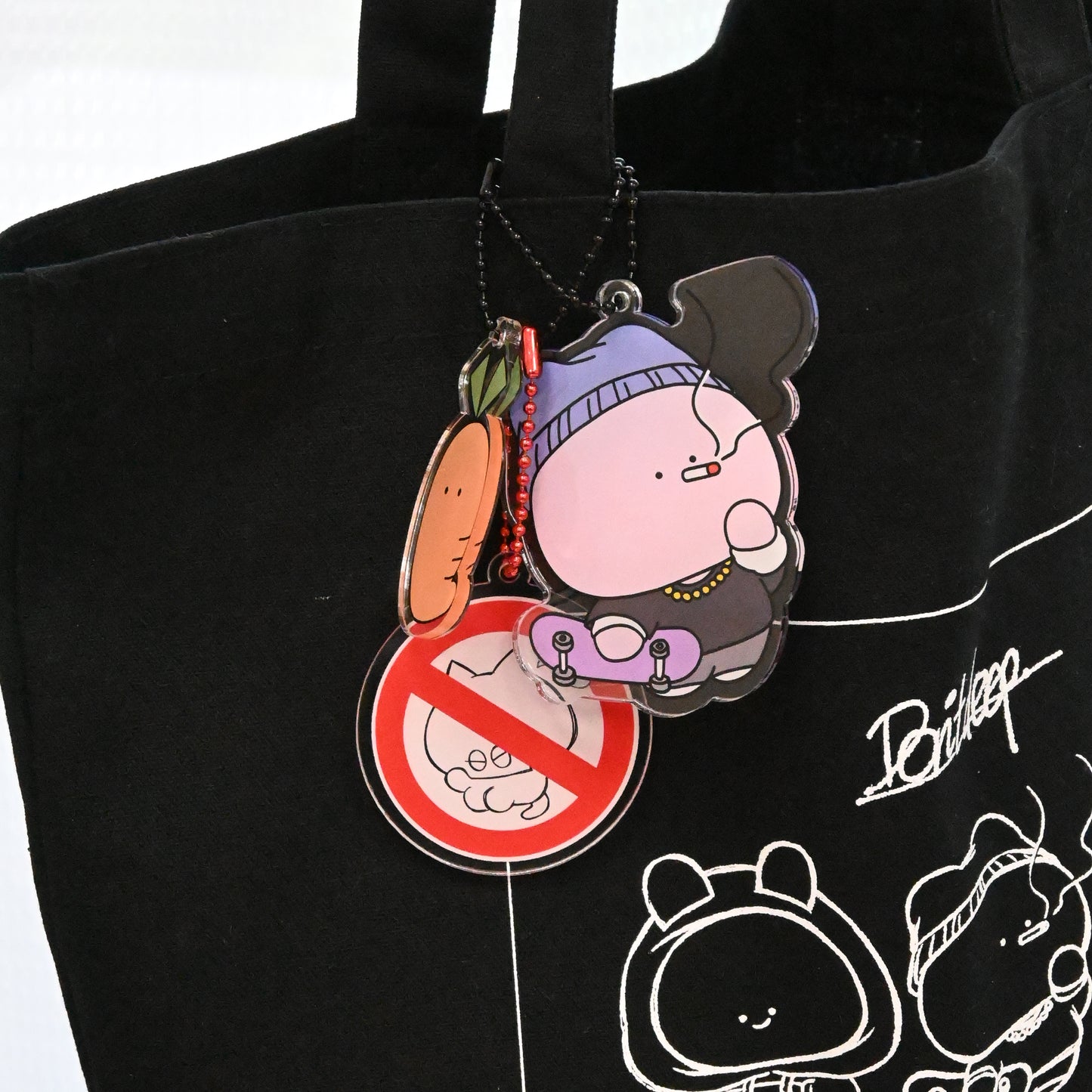 【あさみみちゃん】アクリルキーホルダー(ネガティブ禁止)【10月中旬発送】