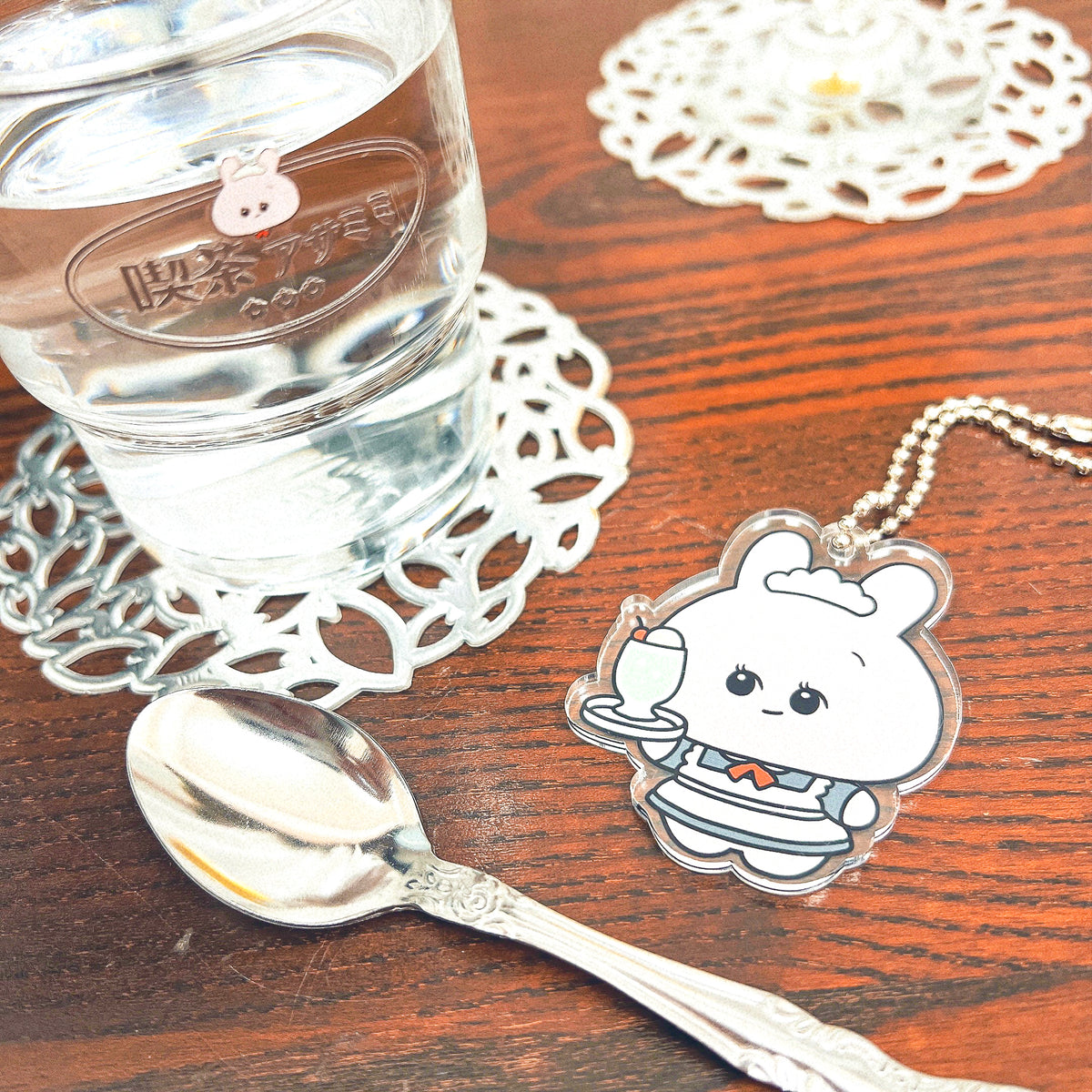 【あさみみちゃん】アクリルキーホルダー(メイド)(レトロ)【11月中旬発送】