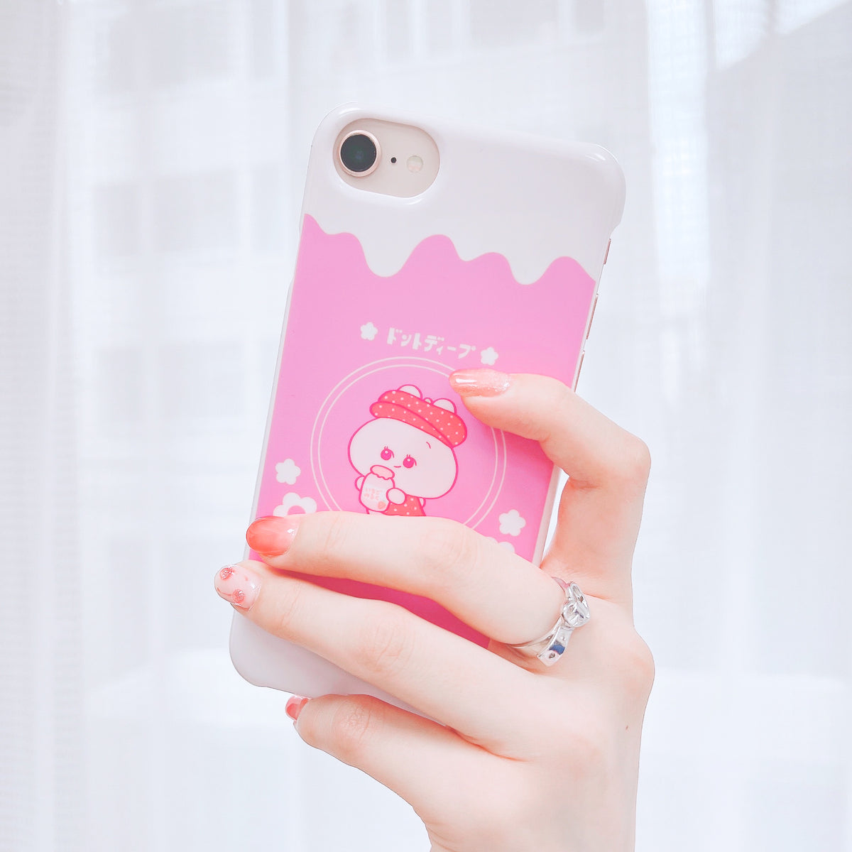 【あさみみちゃん】ほぼ全機種対応スマホケース(いちごみるく)Y!mobileシリーズ【受注生産】