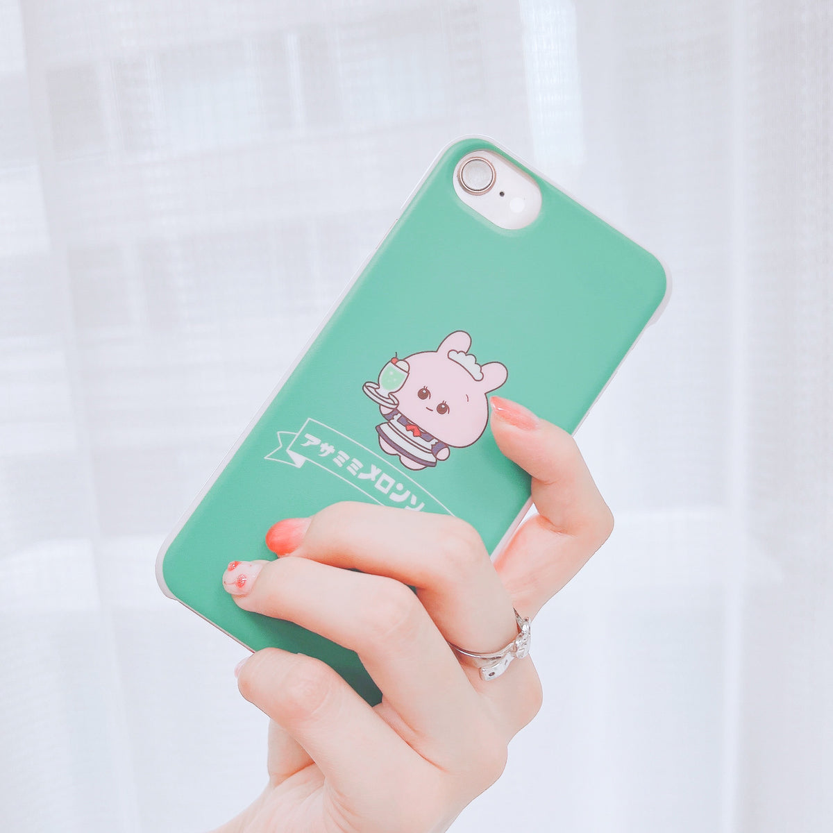 【あさみみちゃん】ほぼ全機種対応スマホケース(メロンソーダ)Docomo①【受注生産】