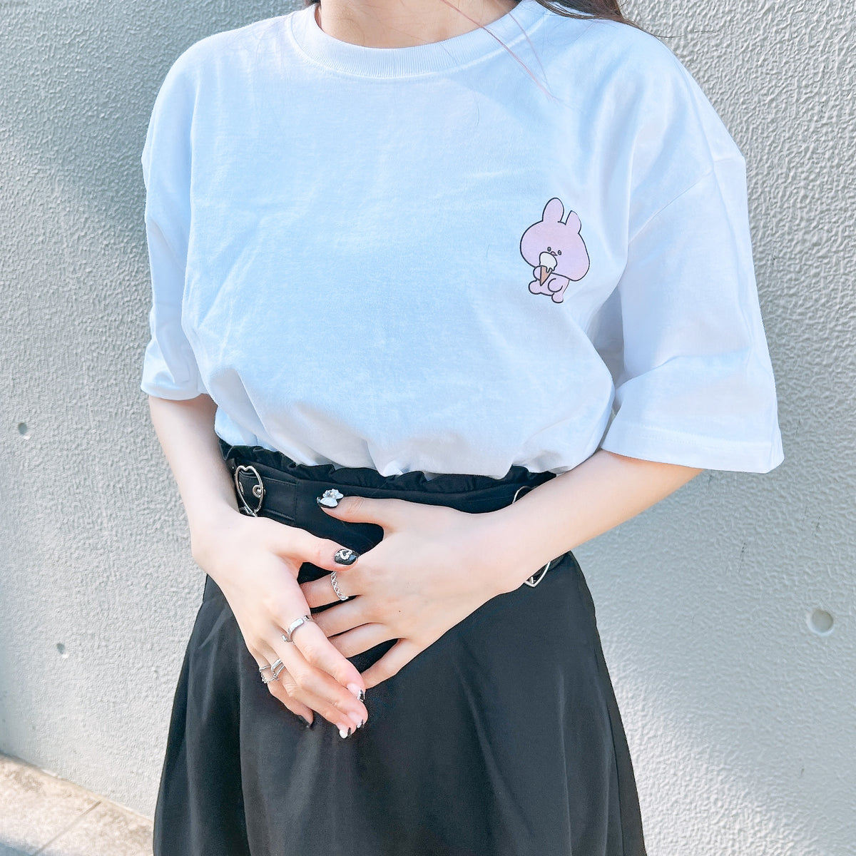 【あさみみちゃん】半袖プリントTシャツ(OMG)