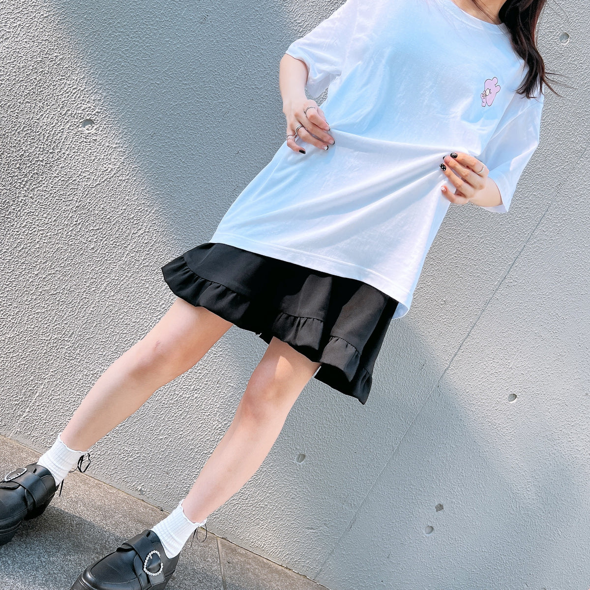 【あさみみちゃん】半袖プリントTシャツ(OMG)