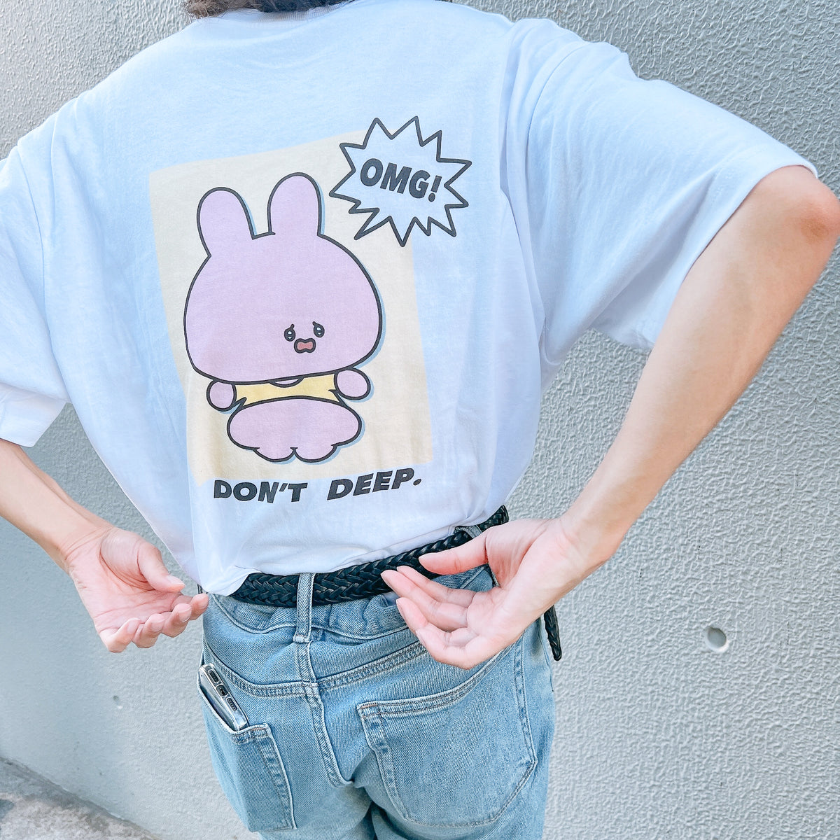 【あさみみちゃん】半袖プリントTシャツ(OMG)