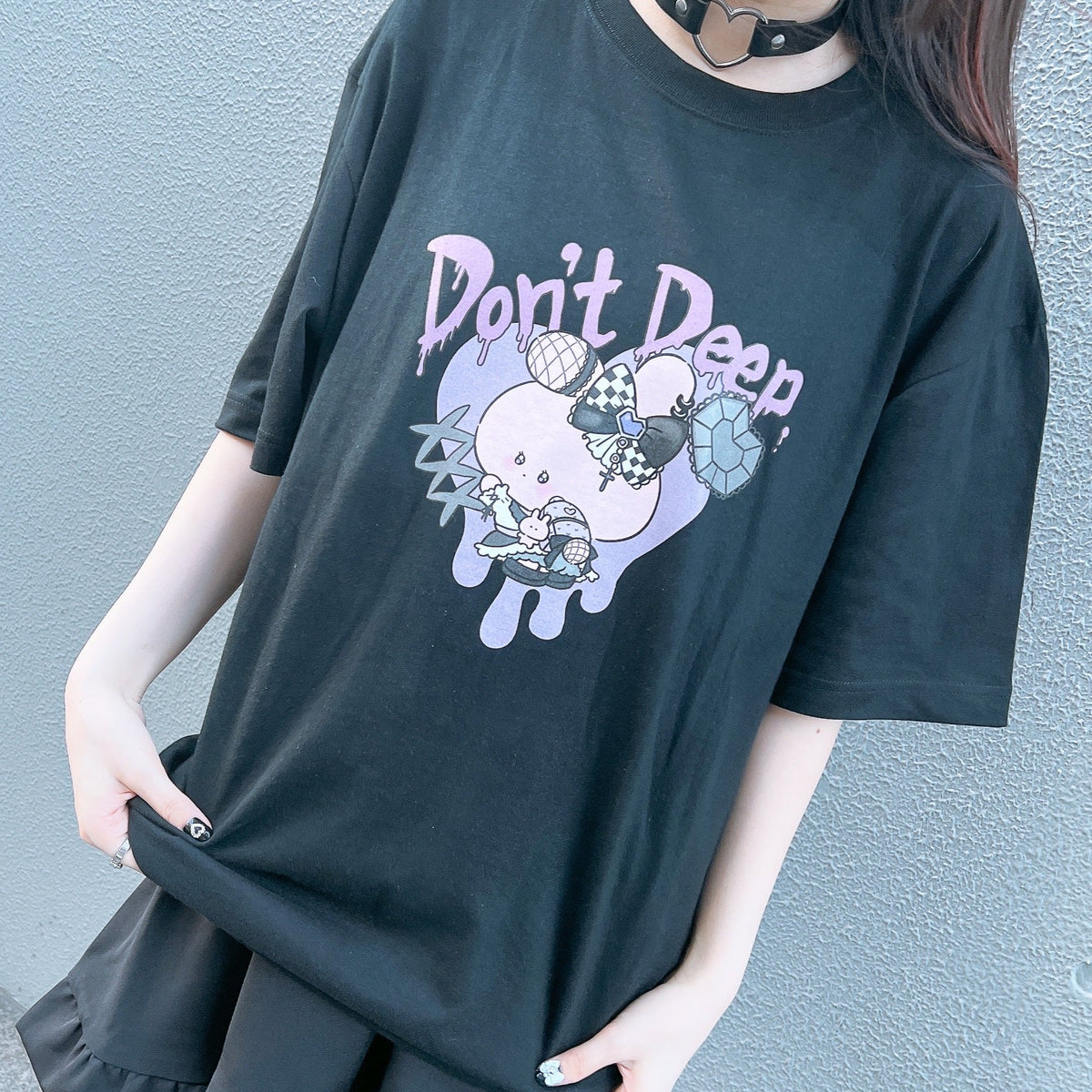 【あさみみちゃん】半袖プリントTシャツ(地雷)