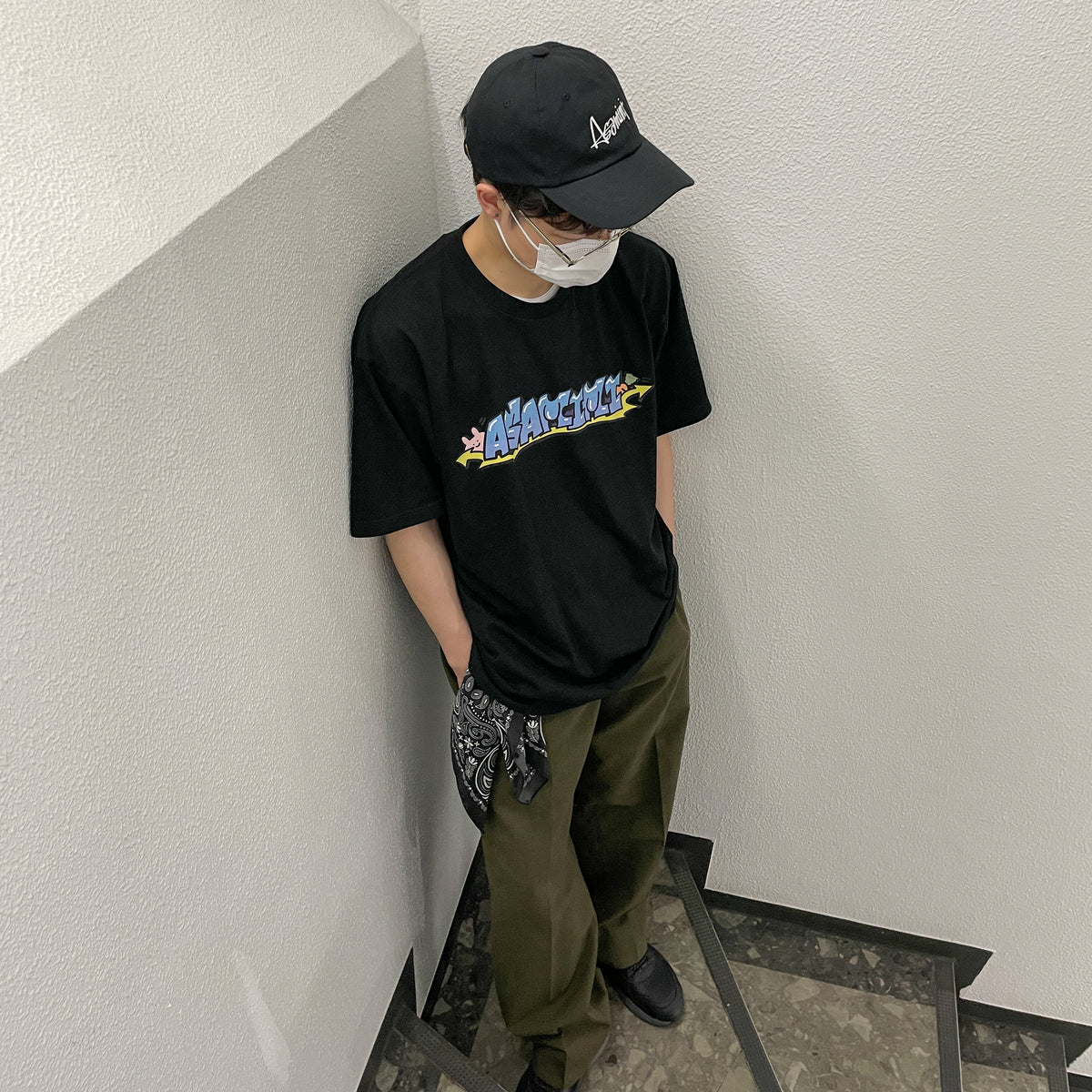 【あさみみちゃん】半袖ビッグTシャツ(グラフィティロゴ)【10月中旬発送】