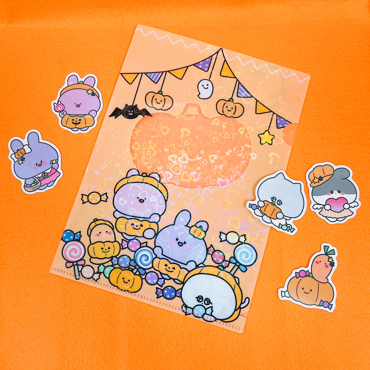 【あさみみちゃん】キラキラA5クリアファイル(ハッピーハロウィン)【10月下旬発送】