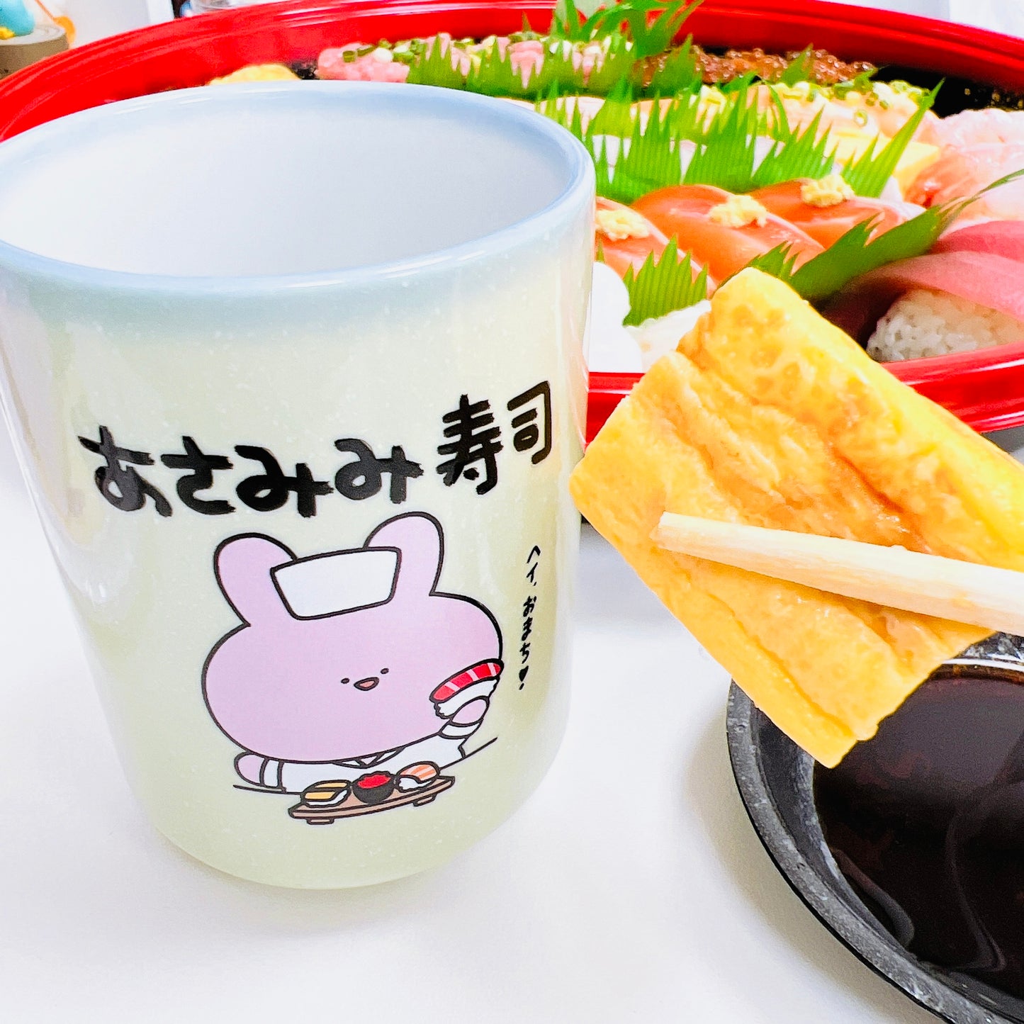 【あさみみちゃん】湯呑み(あさみみ寿司)