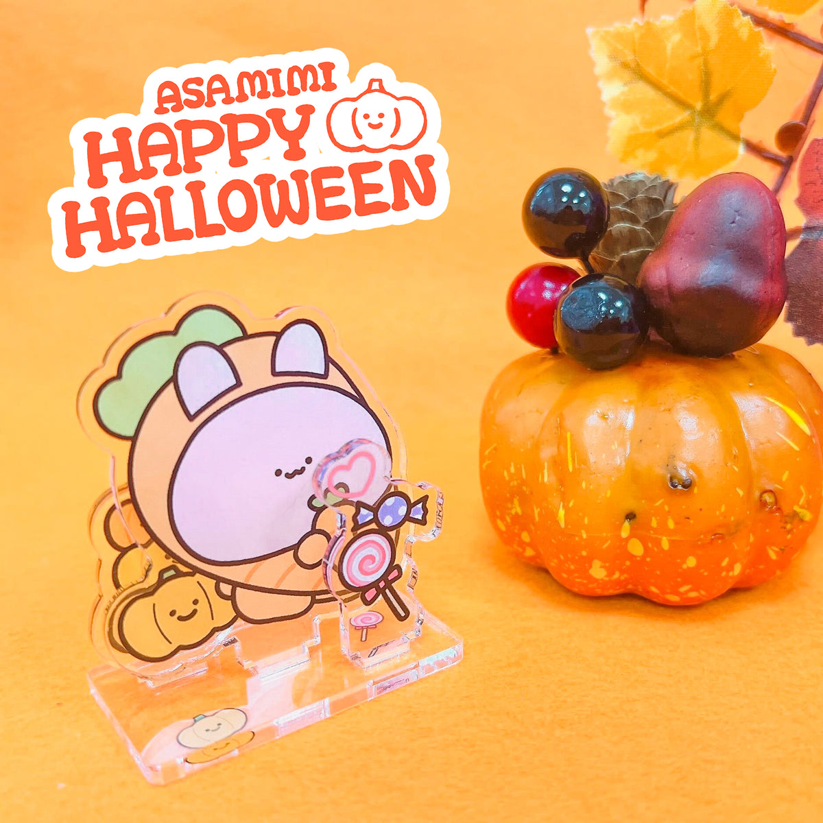 【あさみみちゃん】アクリルジオラマ(ハッピーハロウィン)【10月下旬発送】