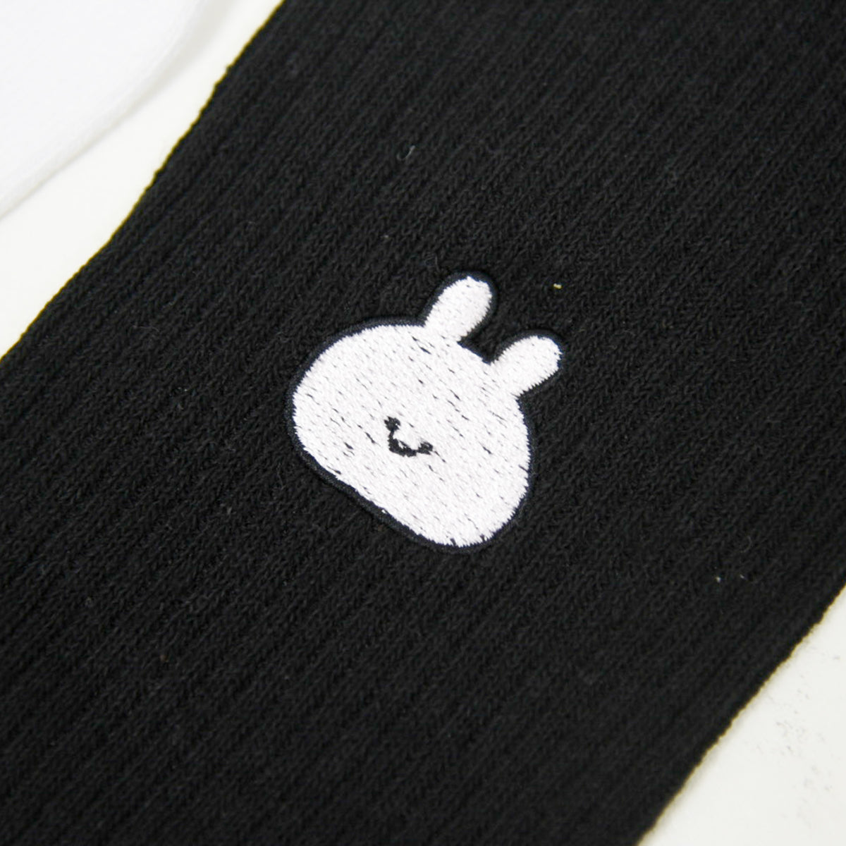 【あさみみちゃん】刺繍ソックス(あさみみフェイス)【3月上旬発送】