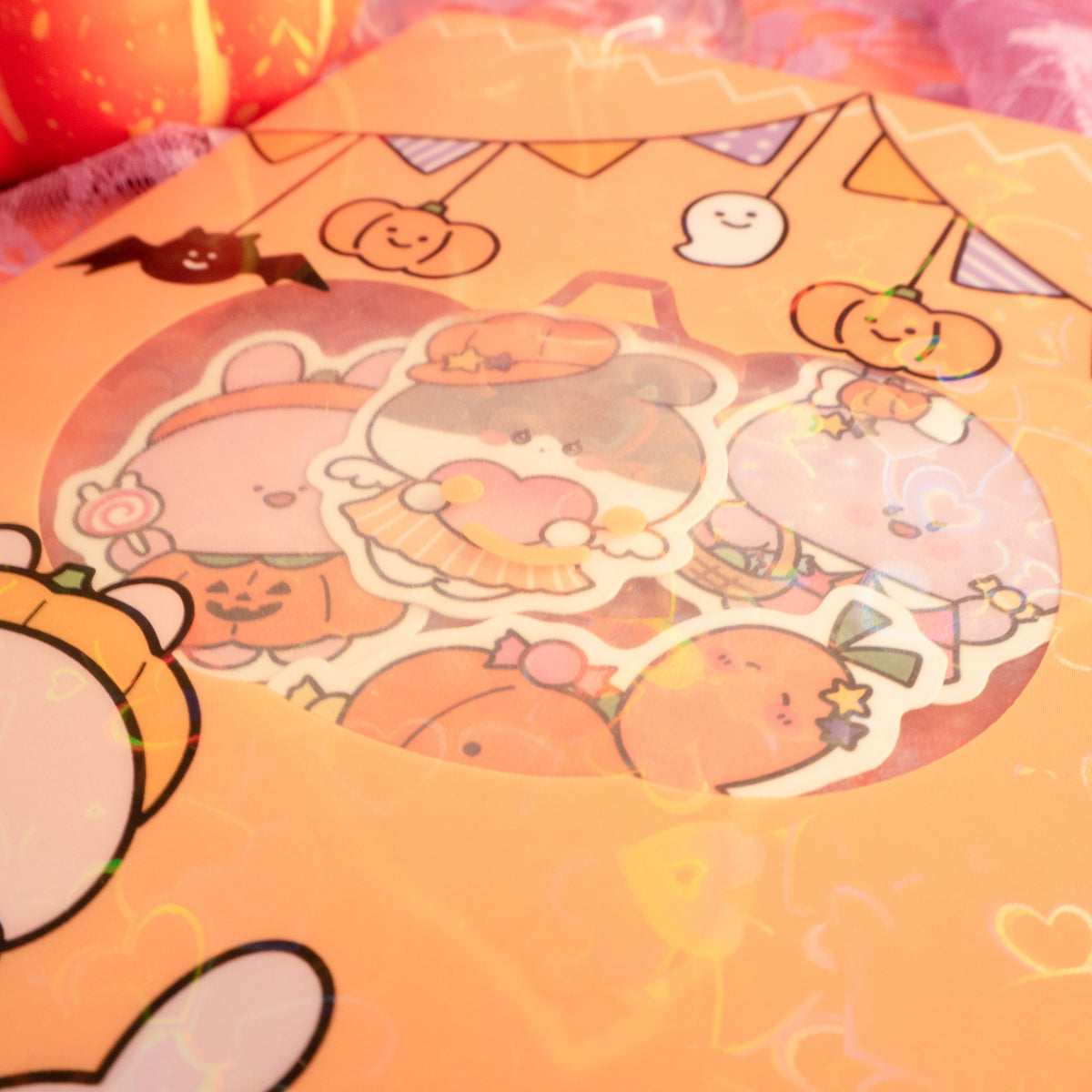 【あさみみちゃん】キラキラA5クリアファイル(ハッピーハロウィン)【10月下旬発送】