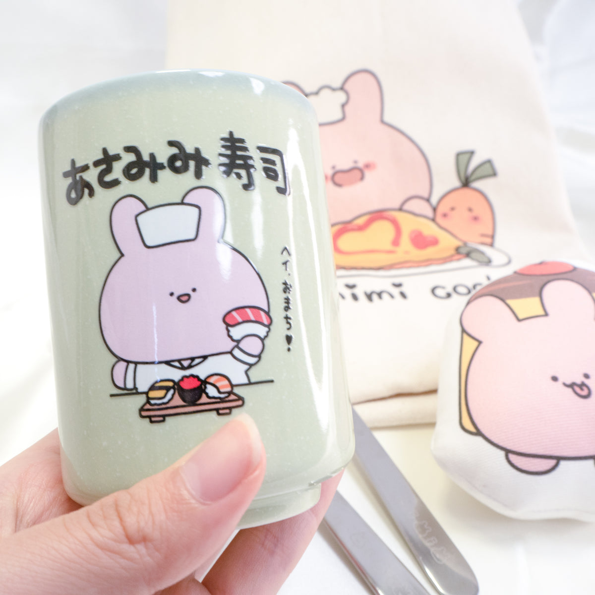 【あさみみちゃん】湯呑み(あさみみ寿司)