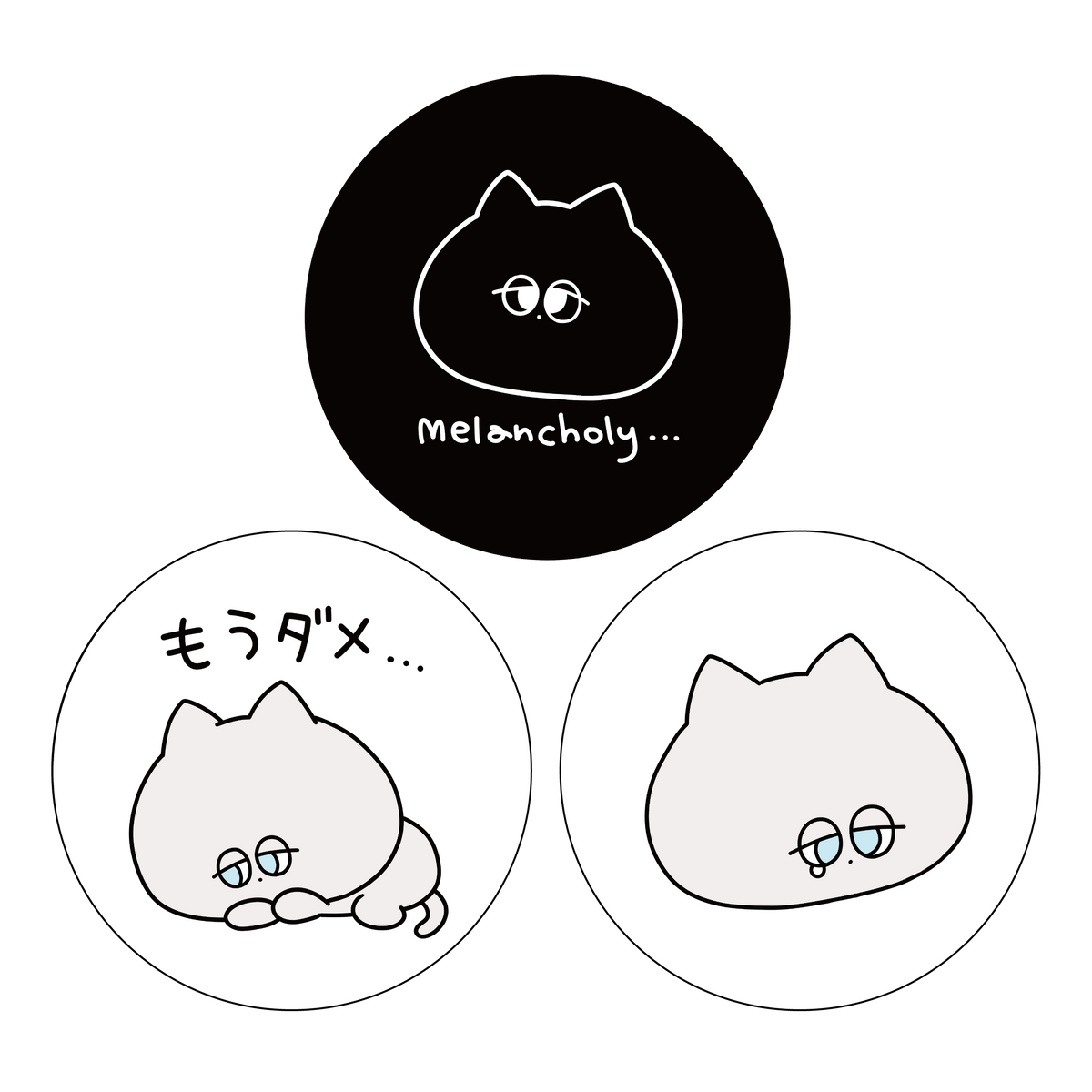 【あさみみちゃん】ダニーくん缶バッジ(3個セット)【受注生産】