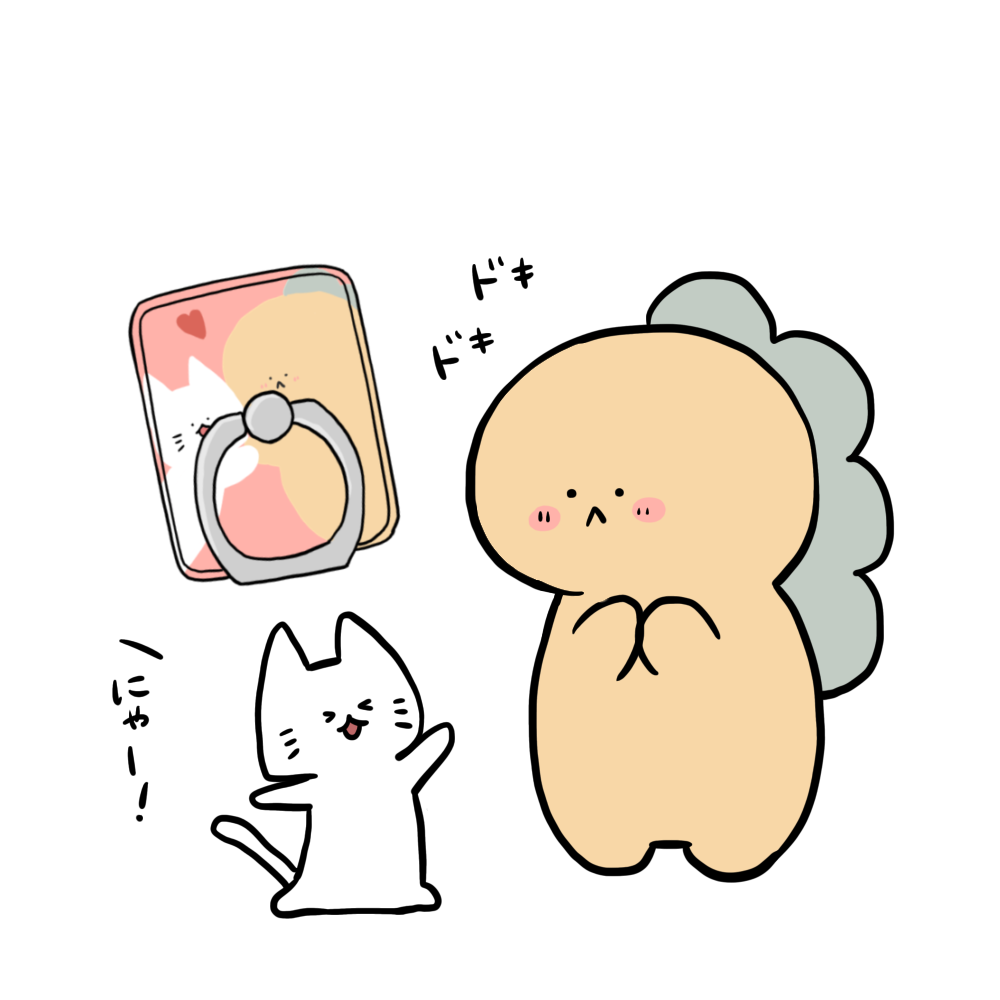 【困りザウルス】スマホリング