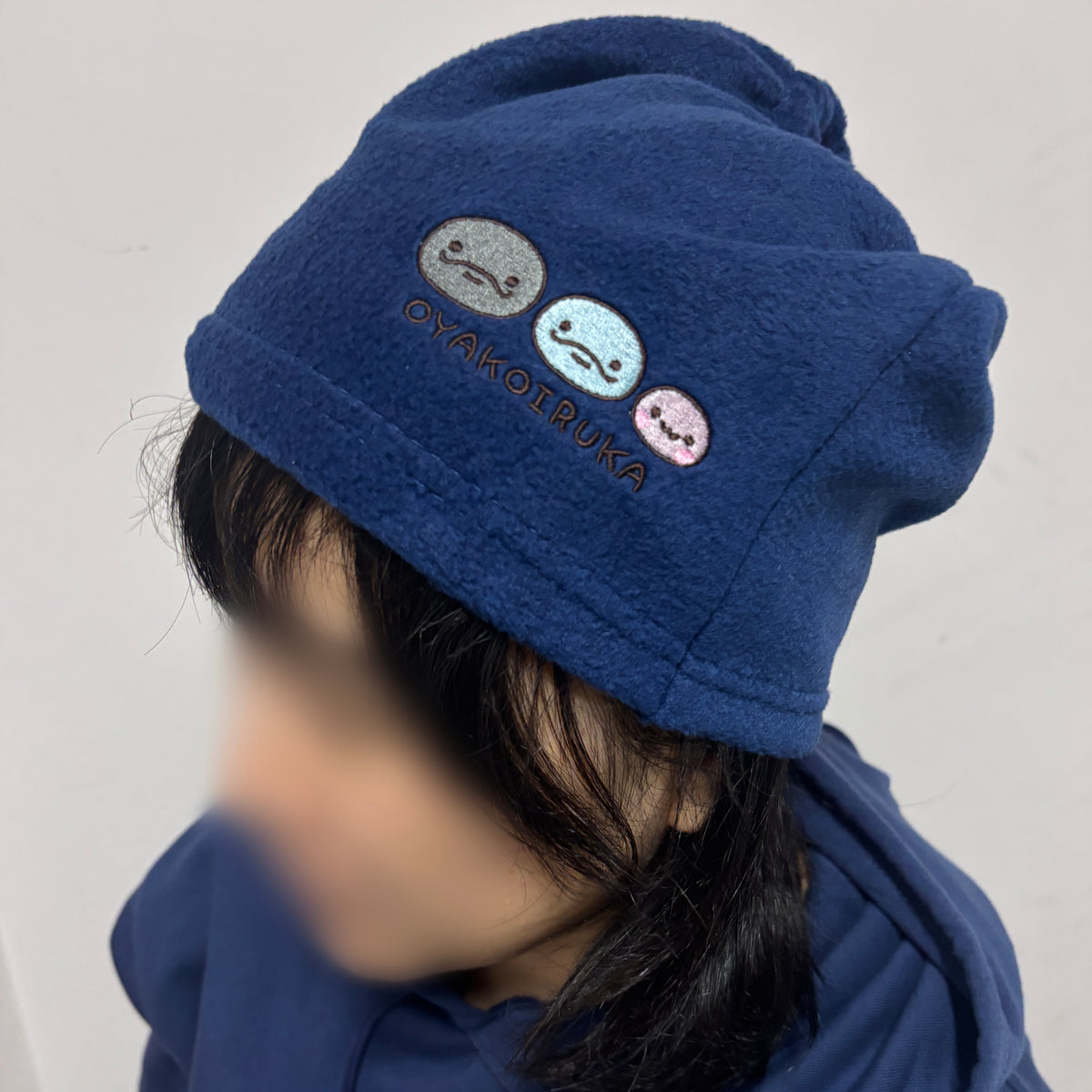【親子イルカ】刺繍2WAYネックウォーマー【11月下旬発送】