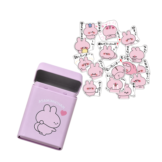 【あさみみちゃん】フレークシール＆シガレット缶セット【8月下旬発送】