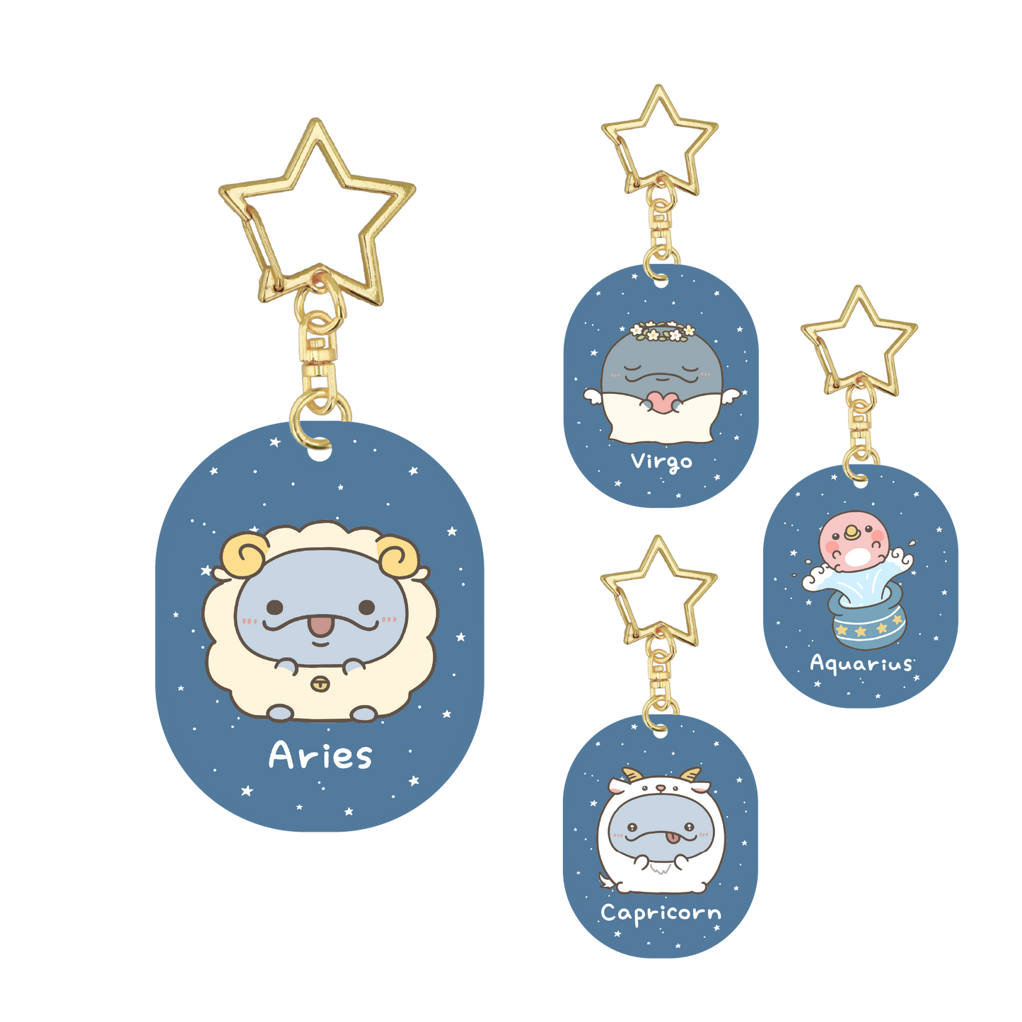 [OYAKOIRUKA] 12 Zodiac Acrylic Keychain [Shipping in late-October]