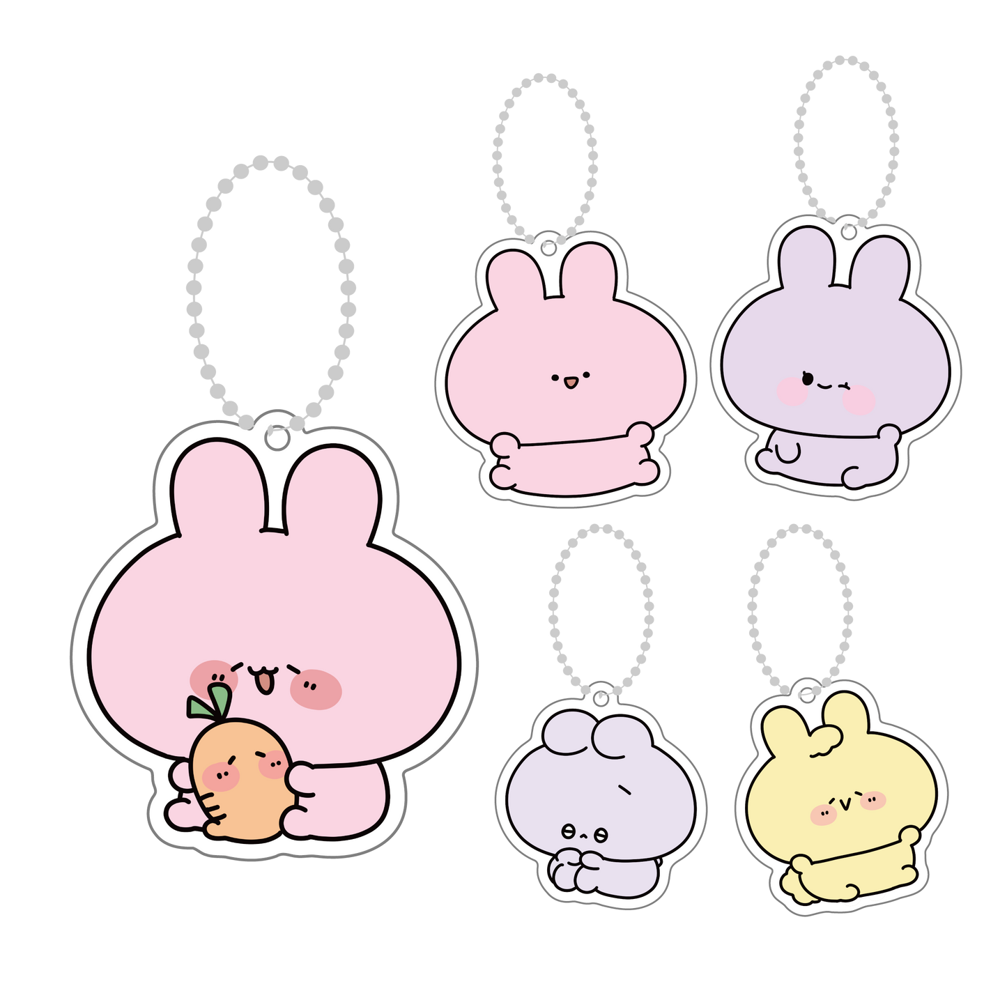 [ASAMIMICHAN] Commemorazione nuovo peluche ♡ Portachiavi in acrilico [Spedizione a metà aprile]