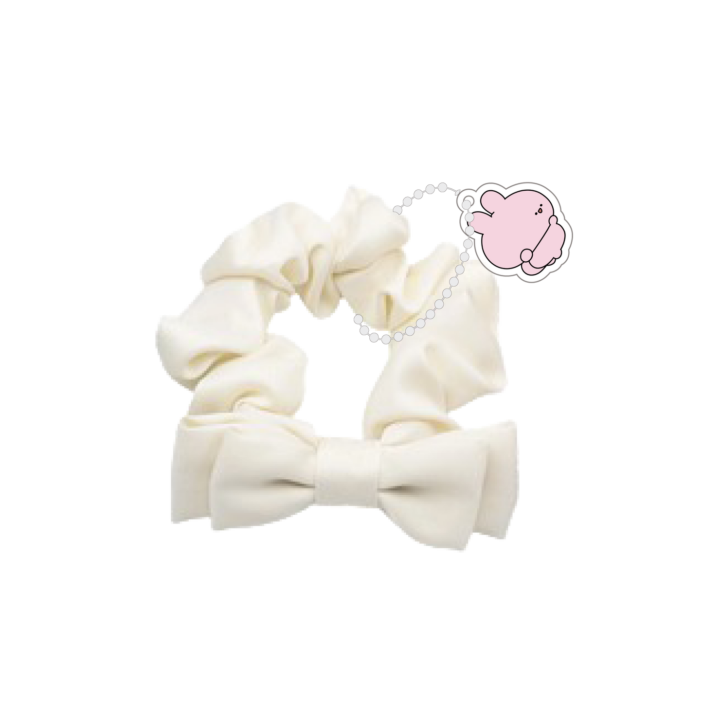 [ASAMIMICHAN] Limitierte Stückzahl ❣️ Schleifen-Haargummi mit Acryl-Charm [Versand Ende September]