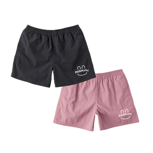 [ASAMIMICHAN] Bestickte Nylon-Shorts