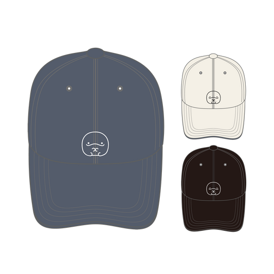 【親子イルカ】息子ちゃん刺繍コットンキャップ【11月中旬発送】