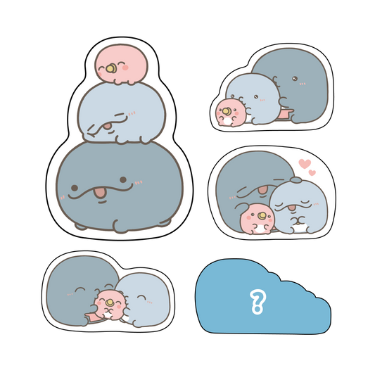 【親子イルカ】シークレットあり♪ランダムアクリルマグネット（全5種）【10月中旬発送】