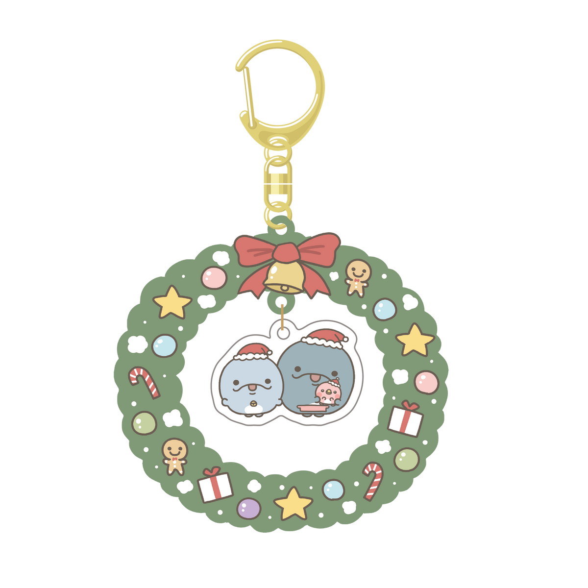 [OYAKOIRUKA] Weihnachtskranz-Acryl-Schlüsselanhänger [Versand Ende November]