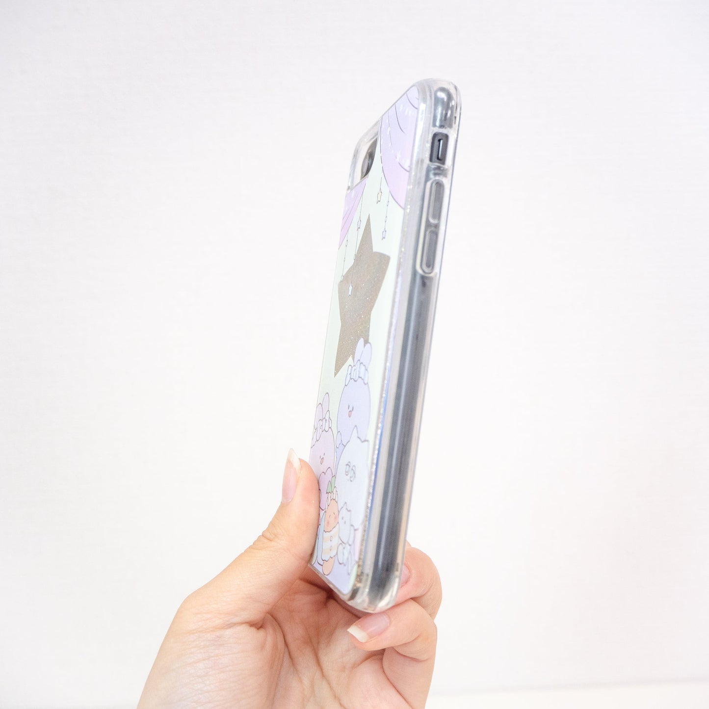 [ASAMIMI-CHAN] Custodia per iPhone con glitter Twinkle Twinkle Star (Pigiama Party) [Spedito a metà ottobre]