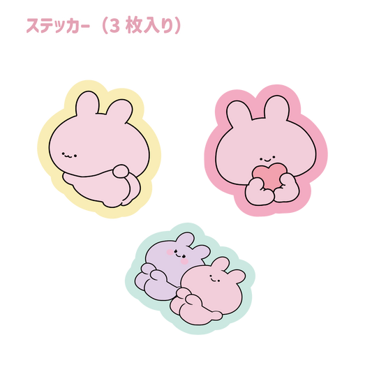 [Asamimi-chan] Sticker (3 pieces) (Asamimi BASIC JULY) [Shipped in mid-September]