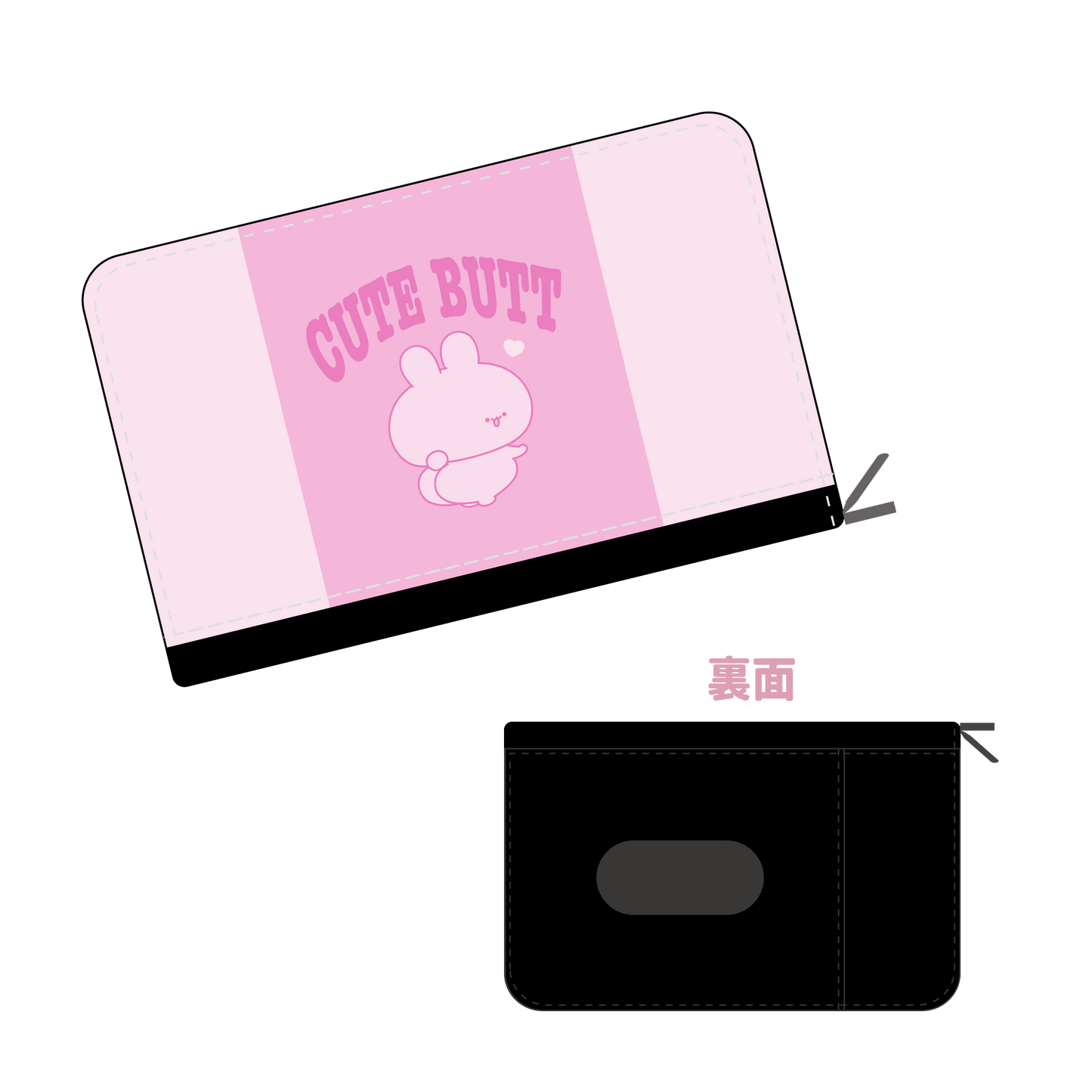 【あさみみちゃん】CUTE BUTTコイン＆カードケース【2月中旬発送】