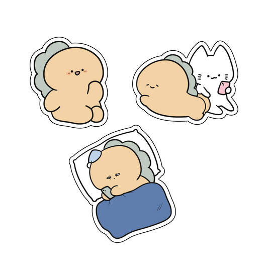 [KOMARIZAURUSU] Sticker-Set (3 Stück) [Versand Mitte November]