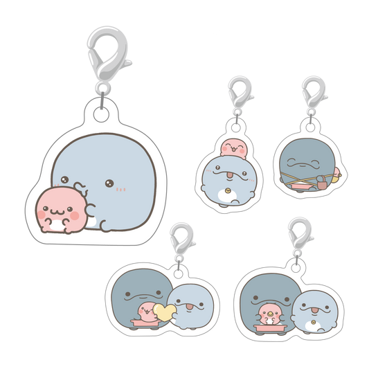 【親子イルカ】ランダムミニアクリルチャーム（全5種）【3月中旬発送】