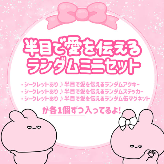 【あさみみちゃん】半目で愛を伝えるランダムアイテムミニセット【2月中旬発送】
