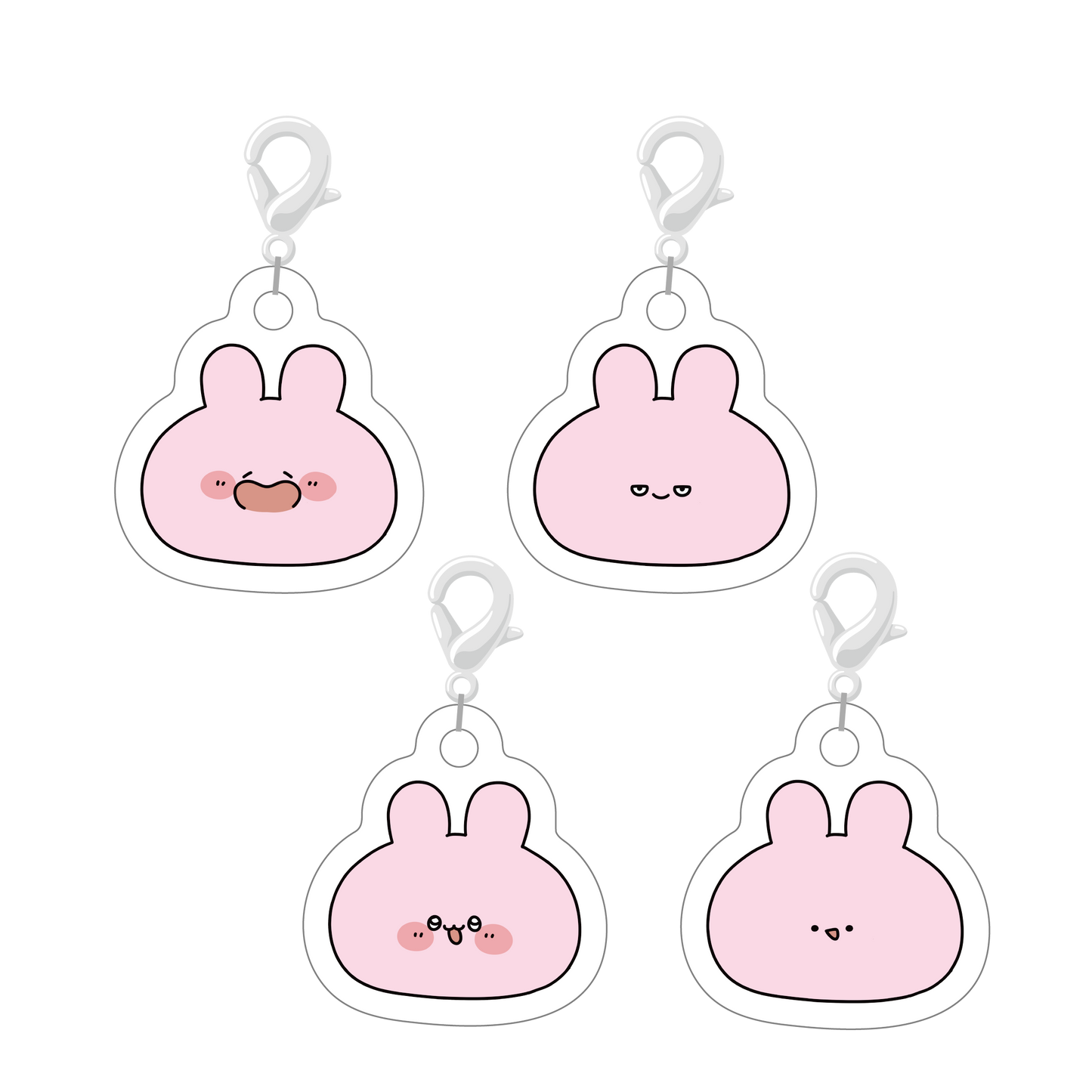 【あさみみちゃん】おかおのランダムミニアクリルチャームコンプリートセット（全4種）【2月中旬発送】